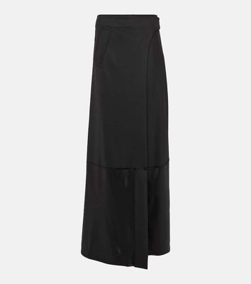 Victoria Beckham High-rise wool-blend maxi skirt