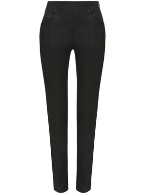 Victoria Beckham high-waist leather leggings - Black