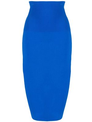 Victoria Beckham high-waisted pencil skirt - Blue
