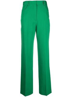 Victoria Beckham high-waisted straight-leg trousers - Green