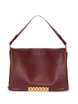 Victoria Beckham Jumbo-chain leather pouch - Brown