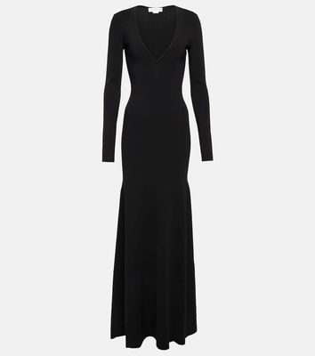 Victoria Beckham Knitted V-neck maxi dress