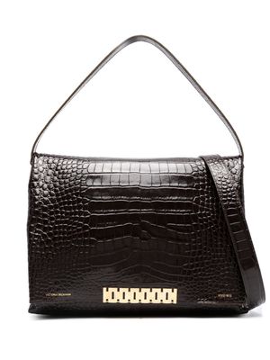 Victoria Beckham large Chain leather shoulder bag - Brown