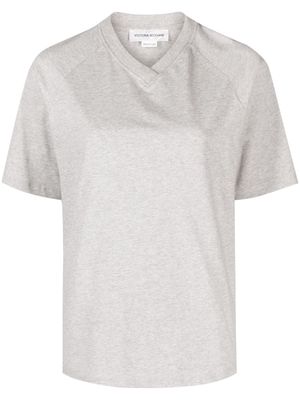 Victoria Beckham logo-print cotton T-shirt - Grey