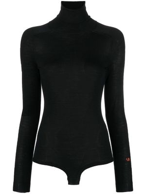 Victoria Beckham merino-wool roll-neck jumper - Black