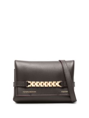 Victoria Beckham mini Chain Pouch crossbody bag - Brown