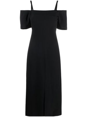 Victoria Beckham off-shoulder midi dress - Black
