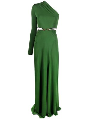 Victoria Beckham one-shoulder cut-out gown - Green