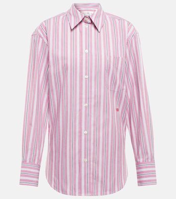Victoria Beckham Oversized striped cotton poplin shirt