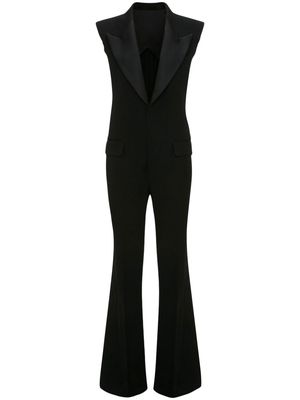 Victoria Beckham peak-lapels flared jumpsuit - Black