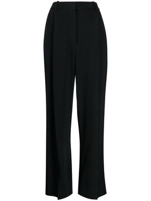 Victoria Beckham pleated wide-leg trousers - Black