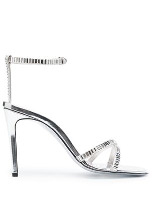 Victoria Beckham rhinestone-embellished sandals - Silver
