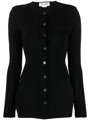 Victoria Beckham round-neck cardigan - Black