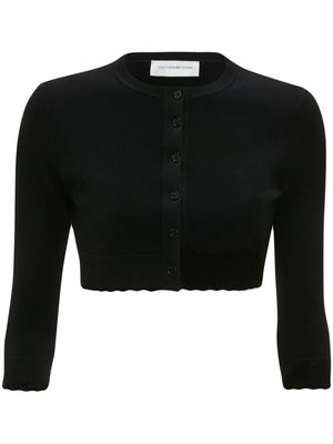 Victoria Beckham round-neck cropped cardigan - Black