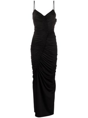 Victoria Beckham ruched maxi dress - Black