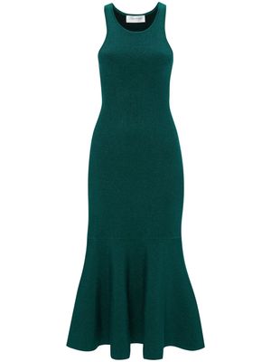 Victoria Beckham scoop-neck sleeveless dress - Green