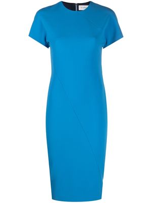 Victoria Beckham short-sleeve midi dress - Blue