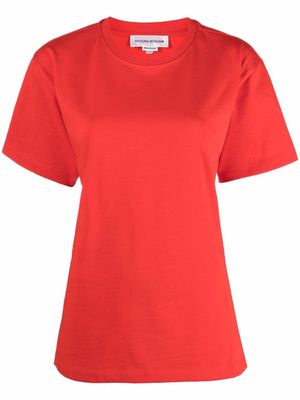 Victoria Beckham short-sleeve organic cotton T-shirt - Red
