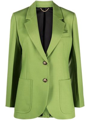 Victoria Beckham single-breast notched-lapel blazer - Green
