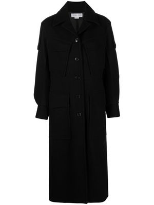 Victoria Beckham single-breasted coat - Black