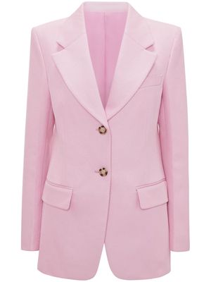 Victoria Beckham single-breasted cotton blazer - Pink