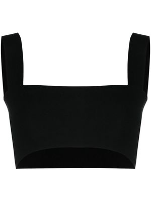 Victoria Beckham square-neck cropped top - Black