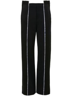 Victoria Beckham straight-leg deconstructed trousers - Black