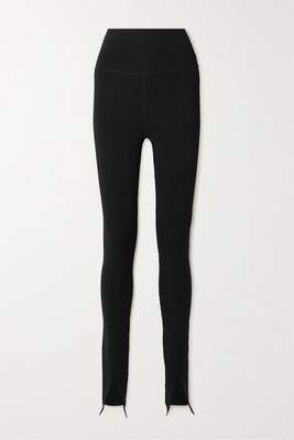 Victoria Beckham - Stretch-knit Leggings - Black
