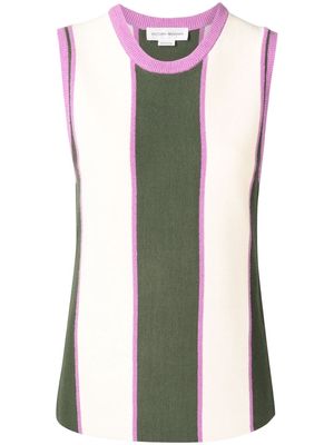 Victoria Beckham striped sleeveless top - Multicolour