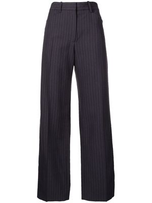 VICTORIA BECKHAM striped tailored trousers - Blue