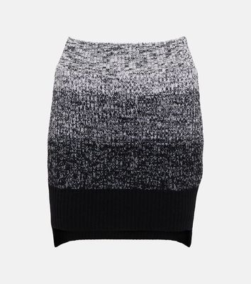 Victoria Beckham Striped wool skirt