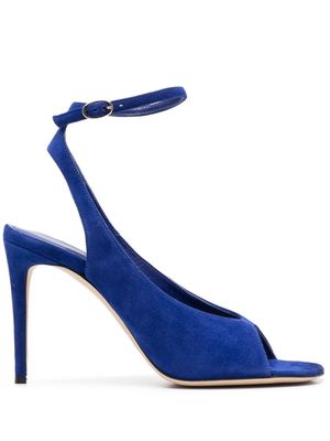 Victoria Beckham suede 110mm sandals - Blue