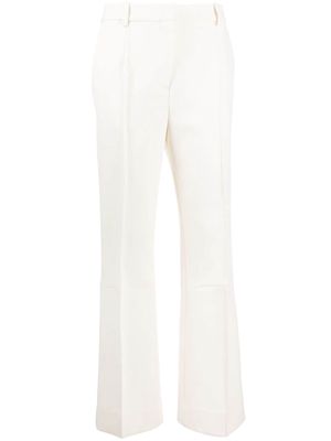 Victoria Beckham tailored cotton-blend trousers - Neutrals