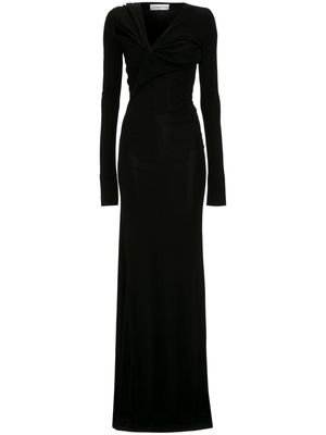 Victoria Beckham tie-detail maxi dress - Black