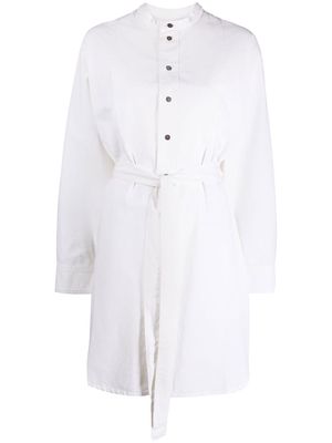 Victoria Beckham tie-waist cotton dress - Neutrals