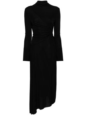 Victoria Beckham twist-front draped maxi dress - Black