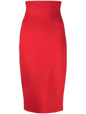 Victoria Beckham VB Body midi pencil skirt - Red