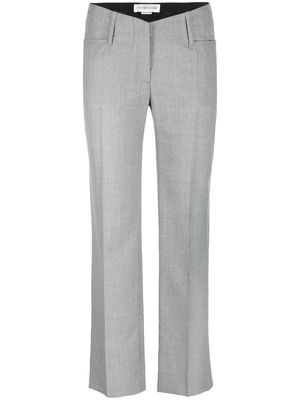 Victoria Beckham virgin-wool straight-leg trousers - Grey