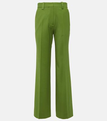Victoria Beckham Wool-blend straight pants