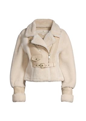 Victoria Cropped Shearling Jacket