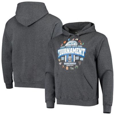 VICTORY LABEL Men's Charcoal 2020 ACC Men's Basketball Tournament Pullover Hoodie