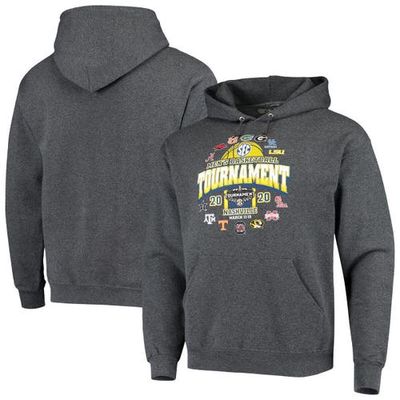 VICTORY LABEL Men's Charcoal 2020 SEC Men's Basketball Tournament Pullover Hoodie