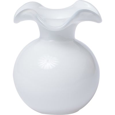 VIETRI Hibiscus Bud Vase in White 