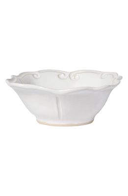 VIETRI Incanto Stone Baroque Cereal Bowl in White