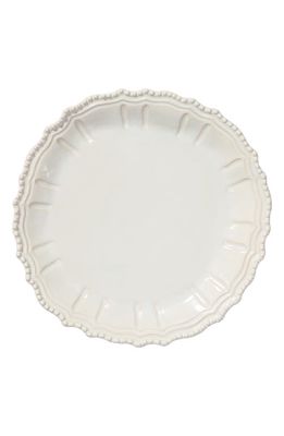 VIETRI Incanto Stone Baroque Platter in White