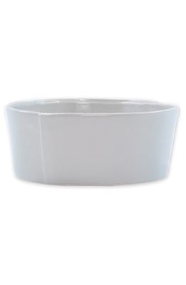 VIETRI Lastra Medium Stoneware Serving Bowl in Light Gray