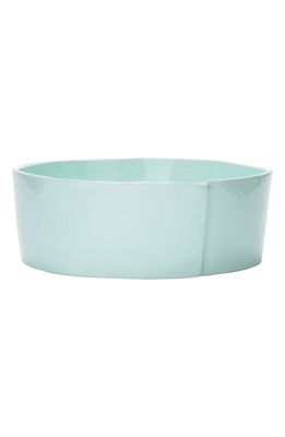 VIETRI Lastra Serving Bowl in Aqua - Large