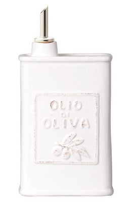 VIETRI Lastra Stoneware Olive Oil Container in White