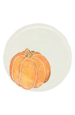 VIETRI Pumpkins Salad Plate in Orange Multi