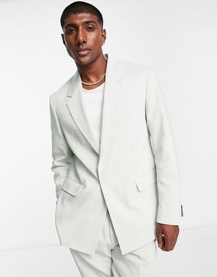 Viggo pierre relaxed suit blazer in sage-Green